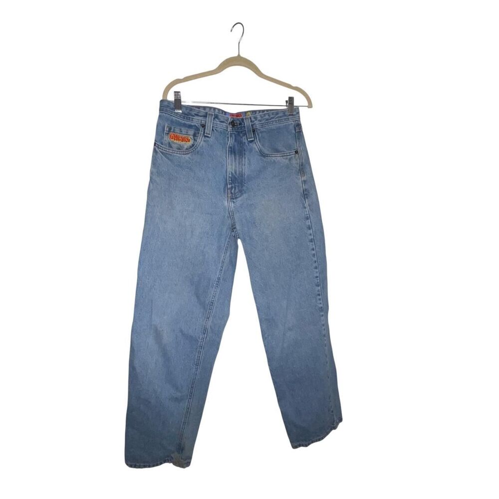 Empyre Men's Blue Jeans Y2K retro light wash size 28